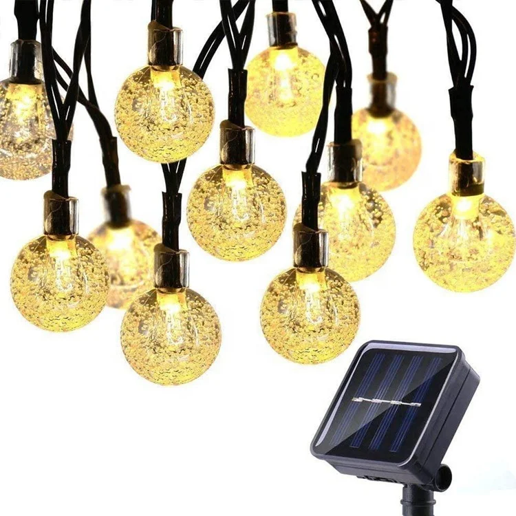 Solar Powered Waterproof 50LED Fairy Lights 8 Modes Upgraded Solar String Lights Outdoor Starry Light for Garden Yard Home Party