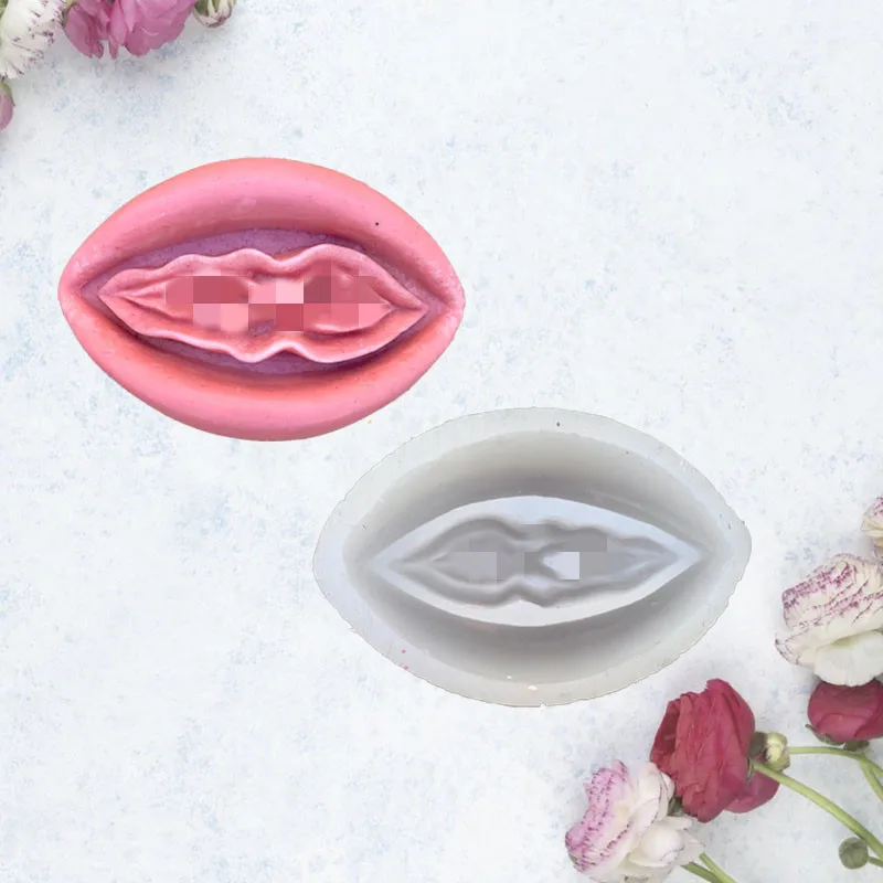 

W104 Amazon DIY female pudendum vulva candle soap candle silicone mold, As picture