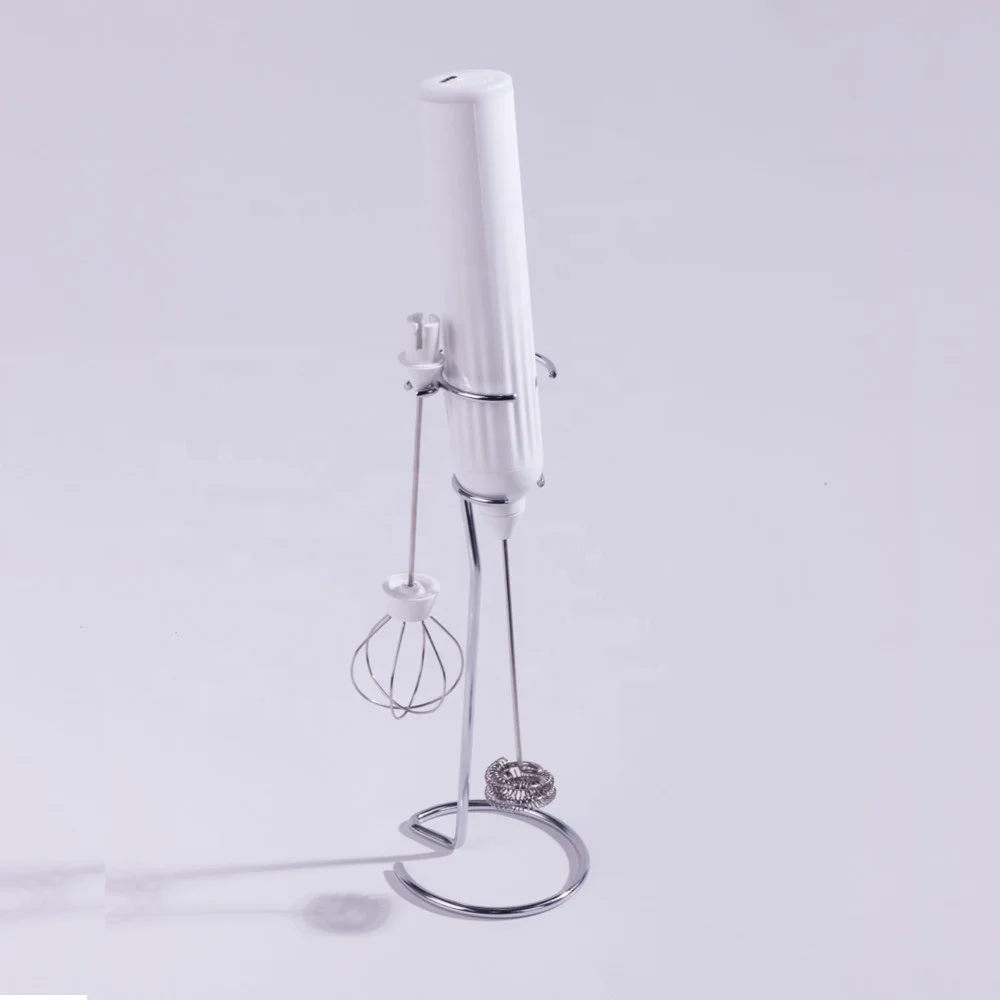 3 Speed Level Usb Rechargeable Electric Milk Frother Handheld Milk Foamer Frother with Stand  for Cappuccino Frappe Matcha