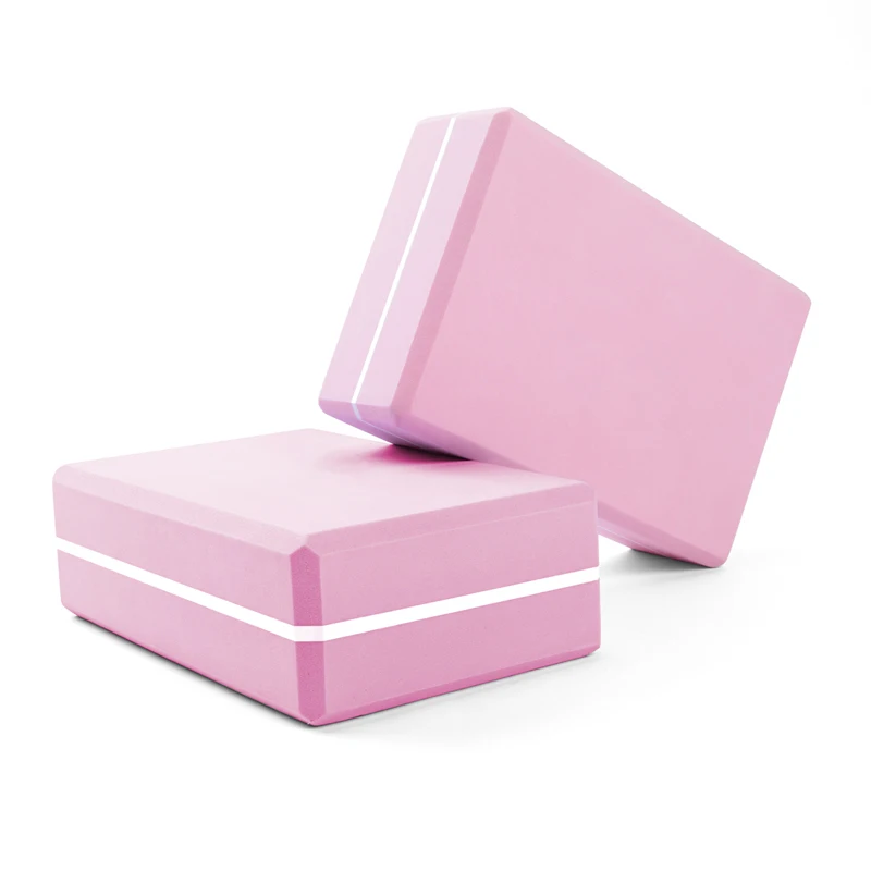 

High Density Gymnastic Posture Pink Custom Logo EVA Foam Yoga Block, Pink/ blue/ orange