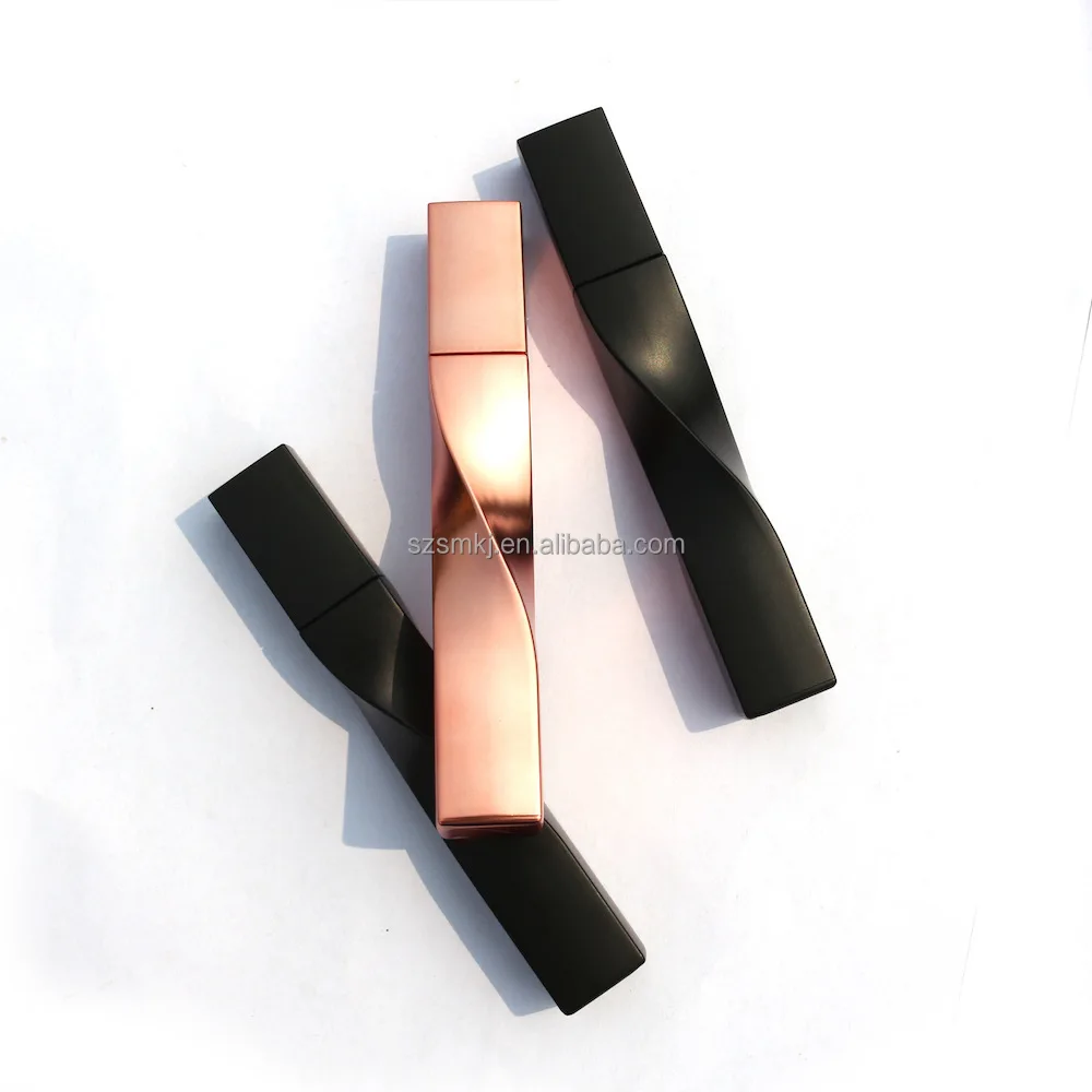 

Rose gold irregular shape Cosmetic custom makeup vegan eyelash Black Waterproof Volumizing mascara