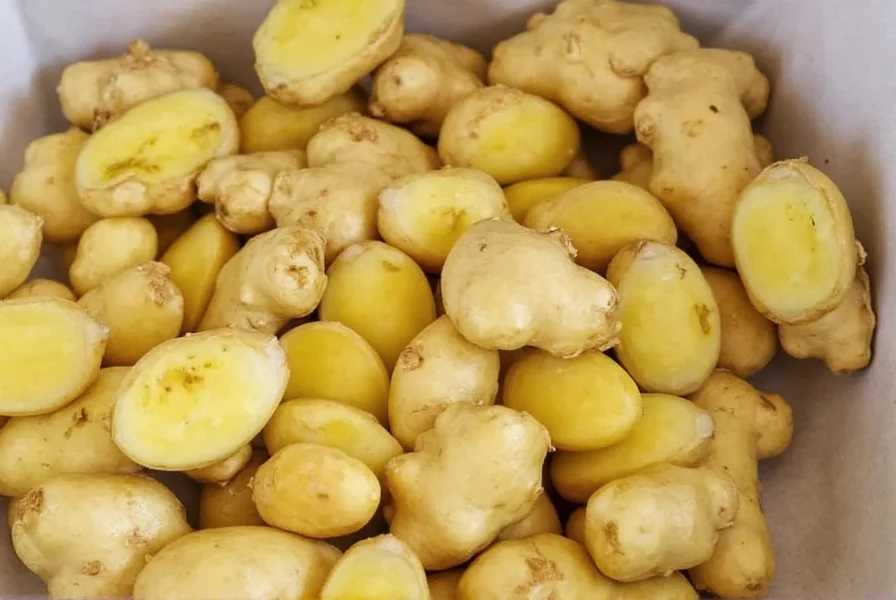 Freezing ginger root preparation steps
