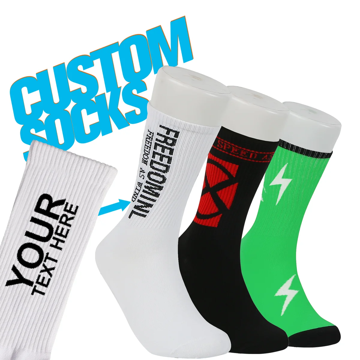 

made your own customized crew socks custom logo men socks custom design cotton crew socks for men