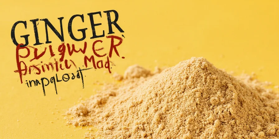 Homemade ginger powder in a glass jar