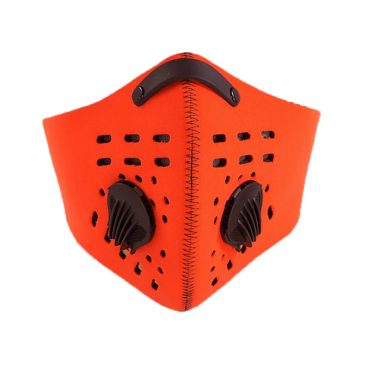 
Anti-dust Sport Outdoor Face Cover with Exhalation Valves Motorcycle Cycling Half Face Mask Winter Ski Mask 