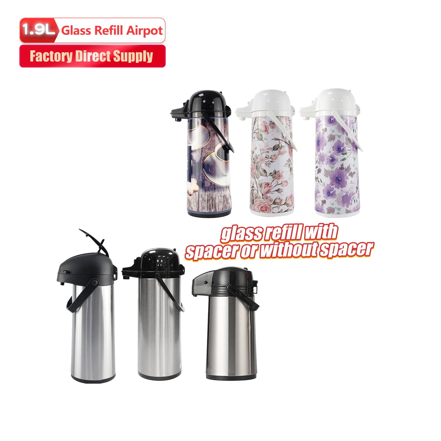 Manufacturer Red Pump Dispenser Insulated Thermal Coffee Thermos Stainless  Steel Airpot with Glass Liner from China Manufacturer - HUNAN WUJO GROUP  IMPORT & EXPORT CO. LTD.