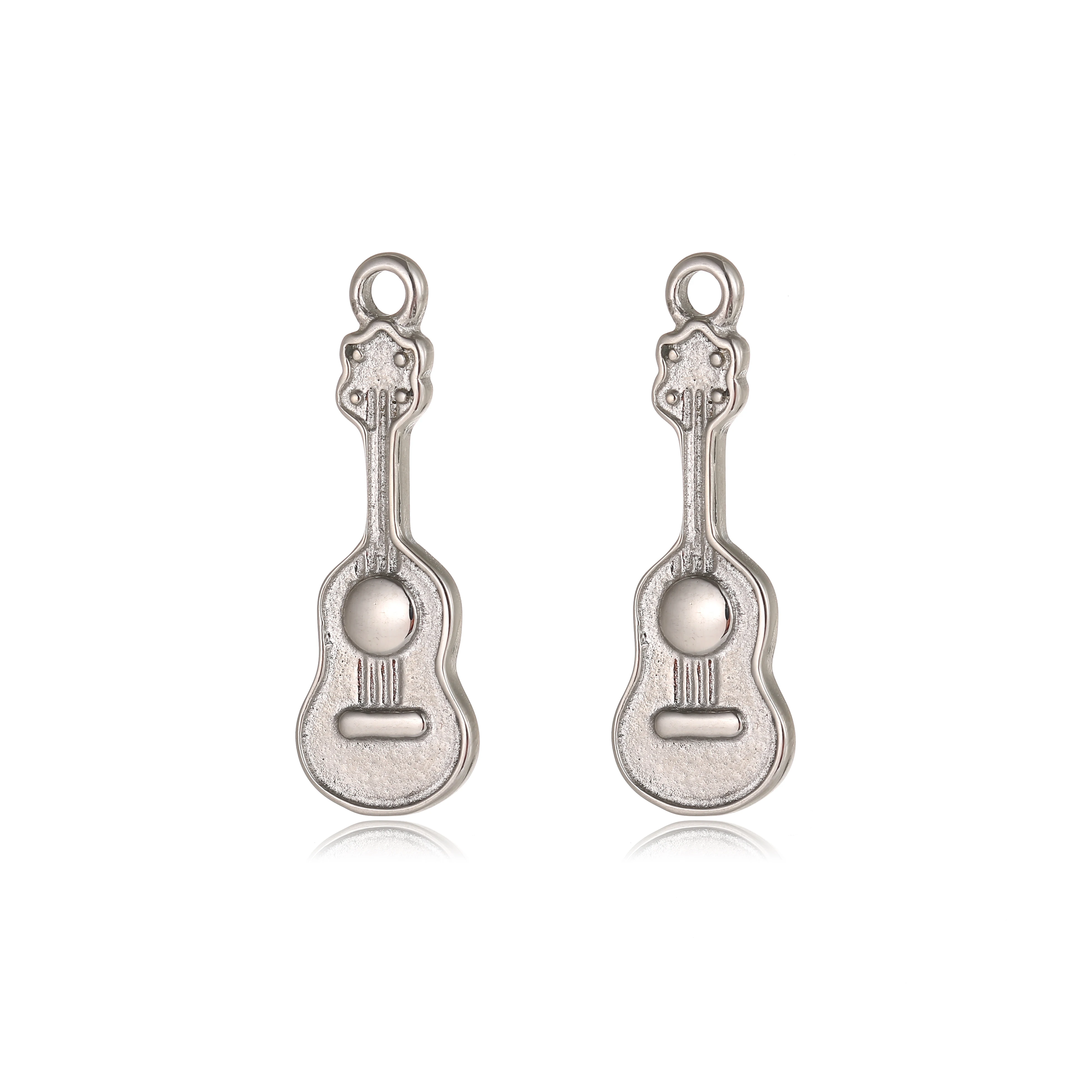 

New Arrival Stainless Steel Accessories Violin Wholesale Jewelry Charms For Bracelets Bulk