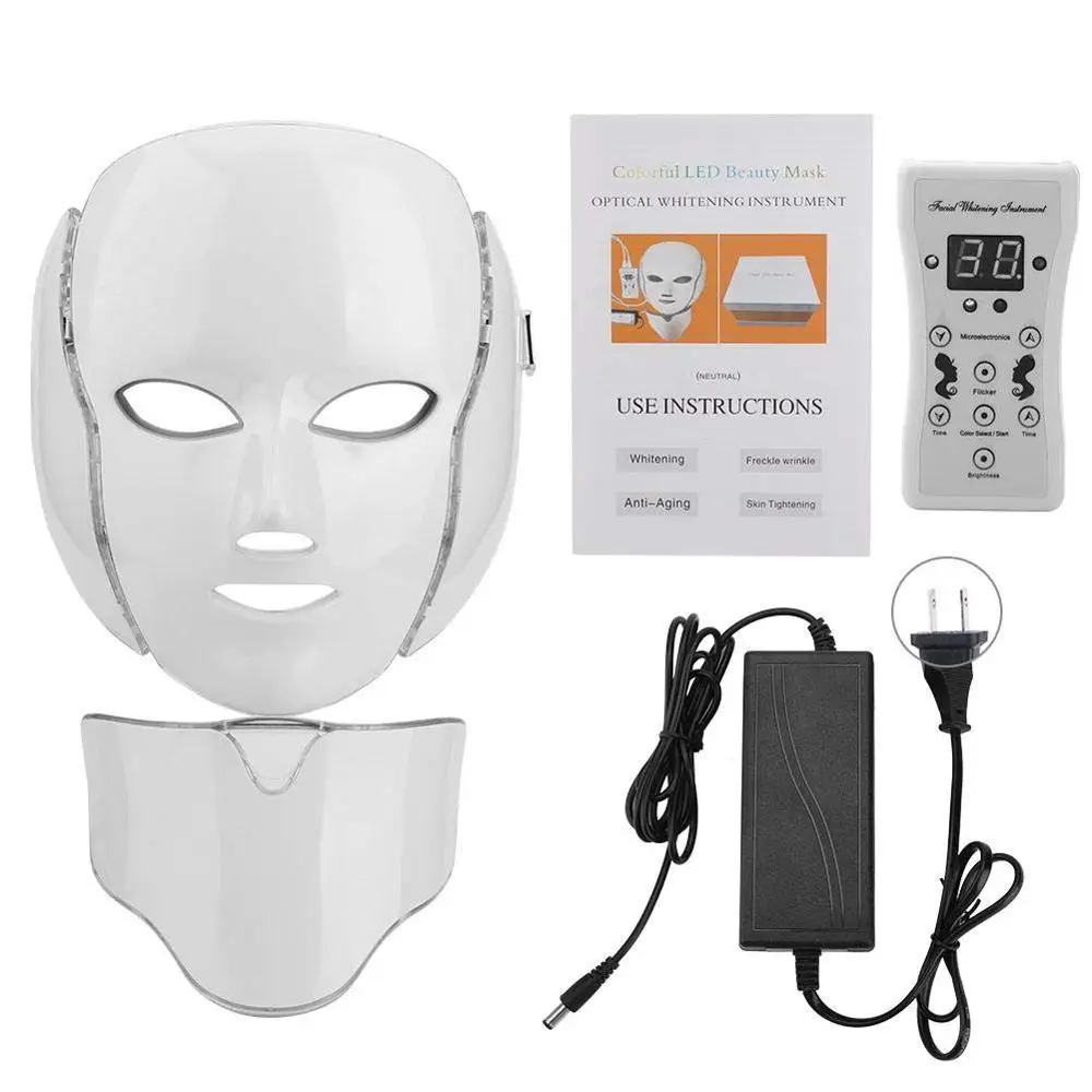 

Factory Led Face Neck Mask Led Facial Mask Anti Aging Led Light Mask Face And Neck