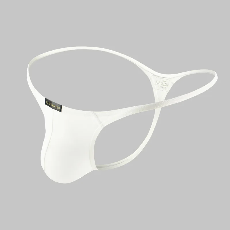 
Spot hot style underwear for men breathable nylon solid color low waist g-string underwear 
