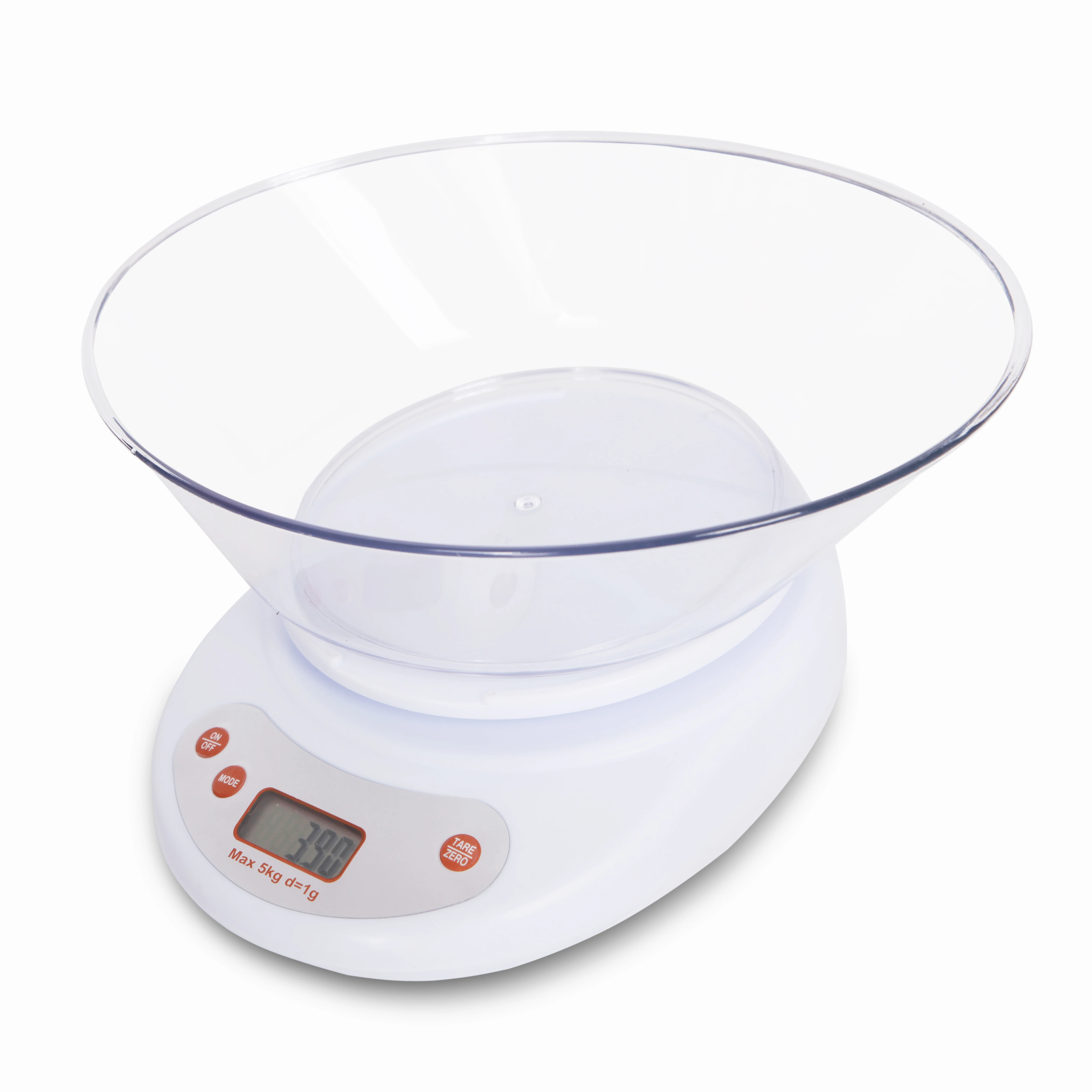 

Food Kitchen Bowl Scale Digital Weighing for Cooking Diet Weight Loss 11lb/5kg Backlit LCD Display