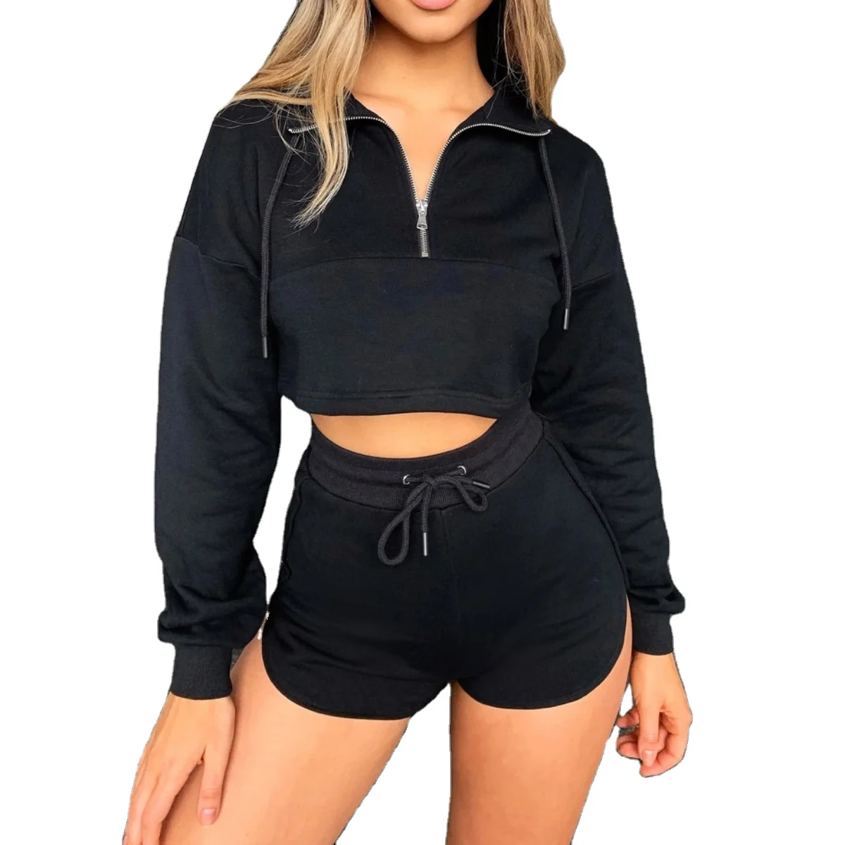 

Good Reputation womens shorts suits logo two piece pants set plus size plus size short pants