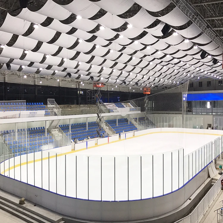 Custom Convenience Flexible Synthetic Indoor Outdoor Ice Skating Rinks Floor Board Ice Rink