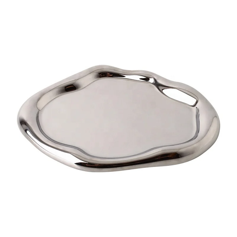 

vanity tray home luxury jewelry decorative silver ceramic ornaments mirror tray home decorative storage trays decor