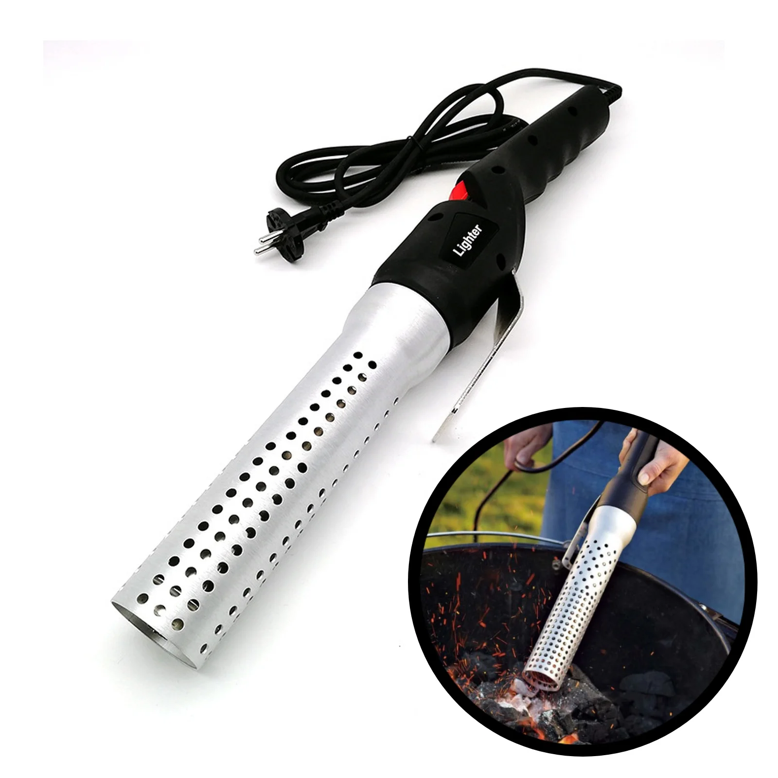 

BBQ grill charcoal fire lighter fire starter looft lighter charcoal electric fire starter electric charcoal looftlighter