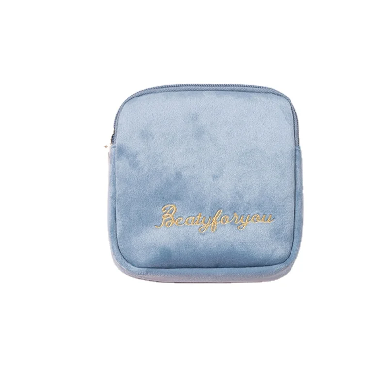 

Sanitary Pad Pouch Women Napkin Cosmetic Bags Organizer Ladies Makeup Bag Girls Tampon Storage Bag, 6 colors