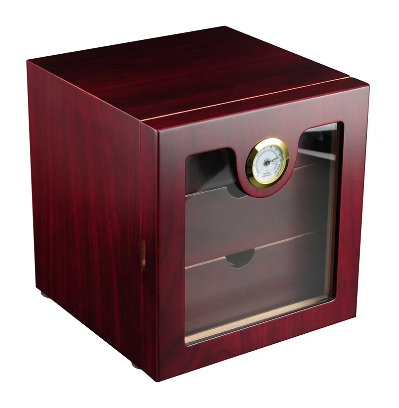 Sonny Square Wooden Cabinet Humidor 3 Drawers Cigar Box for 75CT Cigars Custom Logo