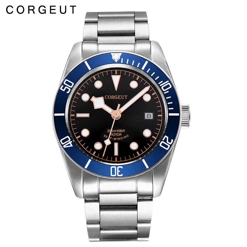 

41mm Corgeut Sapphire Waterproof Automatic Men Mechanical Wrist Watches