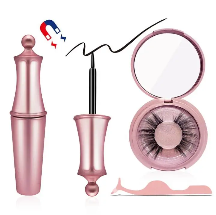 
SHEENLASH 3D synthetic lashes Magnetic false eyelash set faux mink magnetic eyelash 