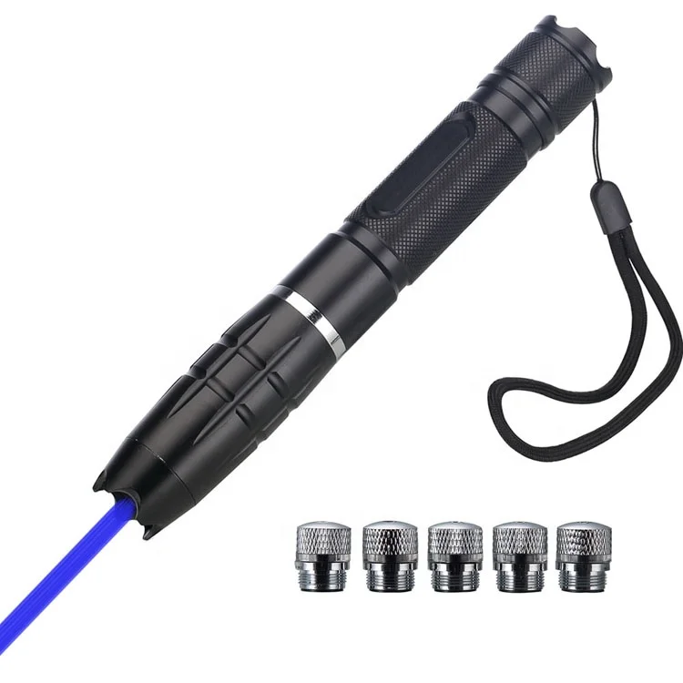 

Zoom Hunting 450NM Blue Lazer Torch 1000MW 5W Burning Powerful Laser Pointer