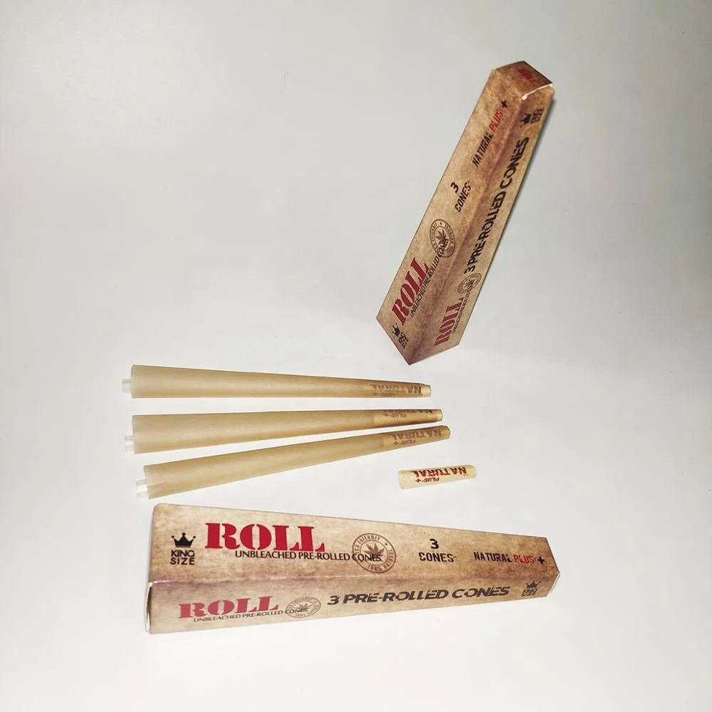 
Pre-rolled CONE filter tips Personalized unbleached hemp smoking Rolling paper cones 
