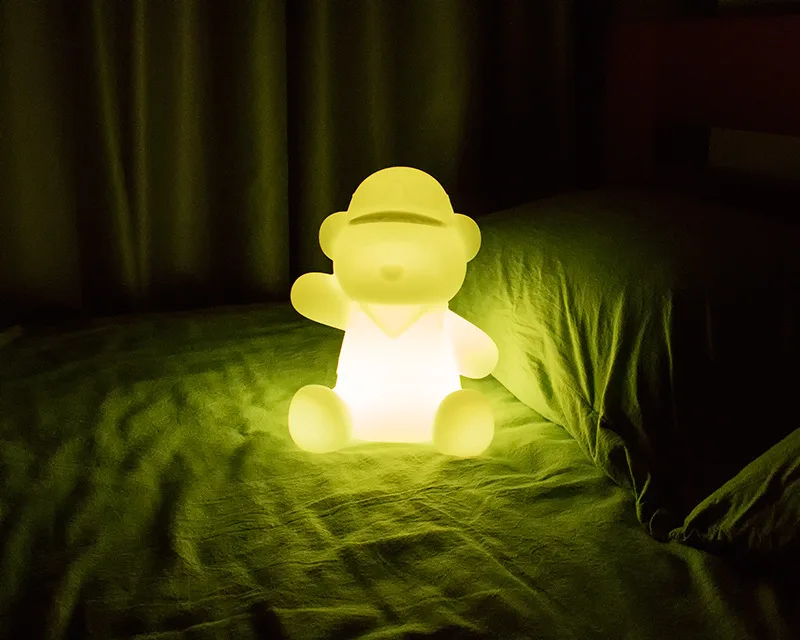 cartoon animal cute nightlights led 16 color changing colorful bear light lamp festival toy gift