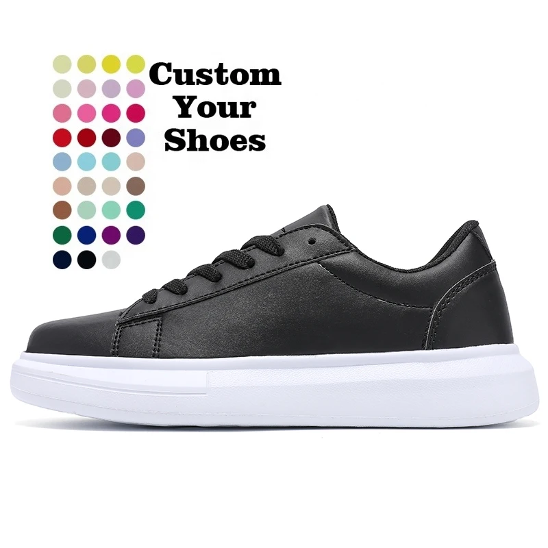 

OEM Women Men fashion white skating Manufacturer Low Moq Custom logo Shoes brands Casual running men shoes sneakers