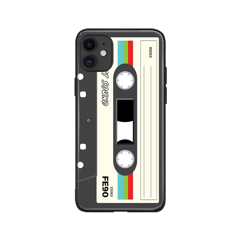 

Vintage Cassette tape retro style Phone Case For iPhone SE2 11 Pro XS MAX XS XR 8 7 6 Plus 5 5S SE Case 12 mini 12ProMax