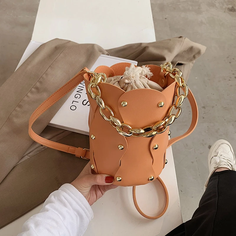 

S1122 Western style small temperament 2021 new retro shoulder trendy fashion messenger portable bucket