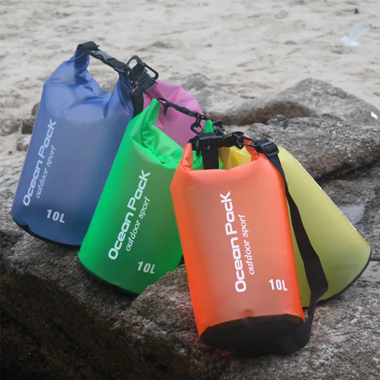 

Transparent Roll Top Lightweight Dry Storage Bag Backpack with Phone Case for Travel Swimming Boating Camping Beach Dry Bag, Various colors,black,blue,orange,pink etc.