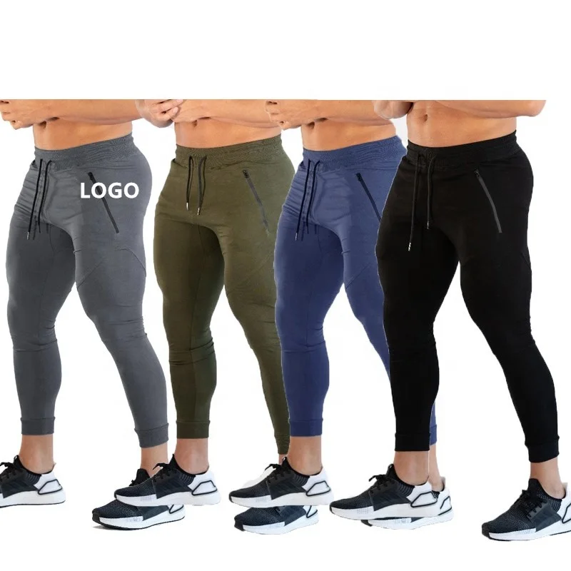 

OEM Slim Fitness Trousers Outdoor Running Sports Gym Training Cotton Cropped Skinny Joggers