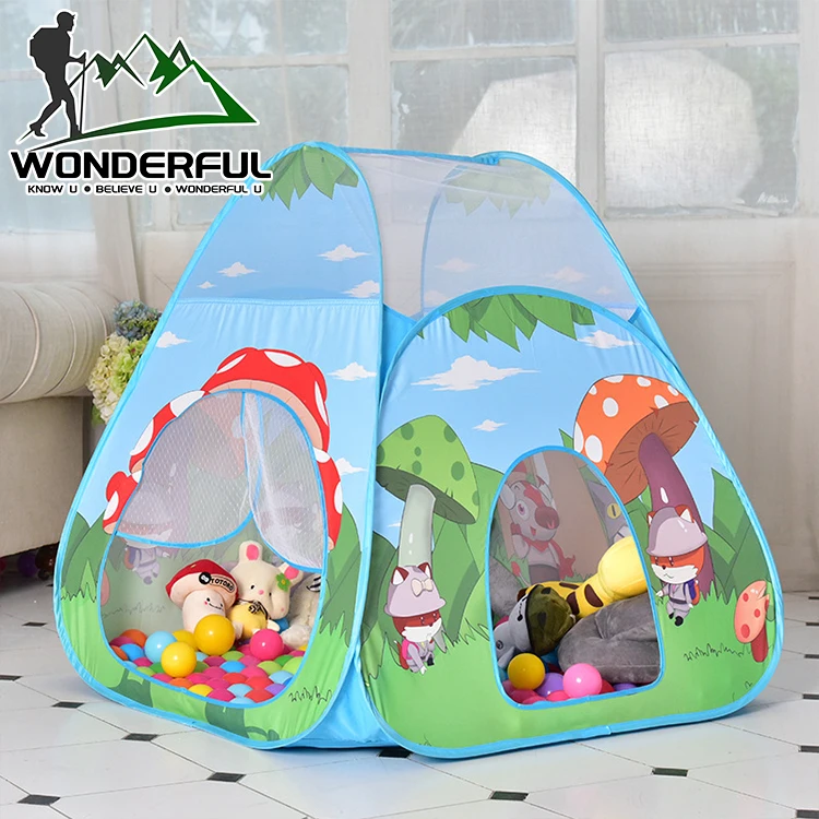 

New Products Indoor Factory Price Kids Play Game Room Folding Toy House Children's Pop Up Tent, As shown