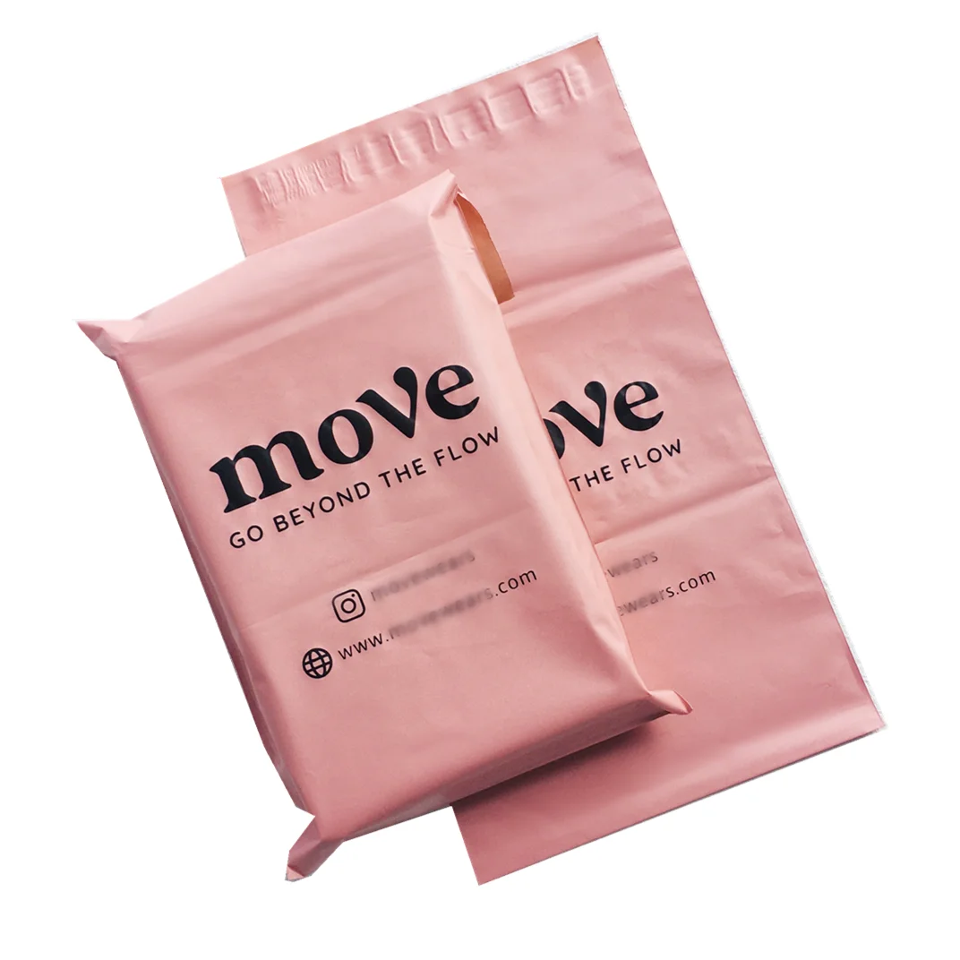 

17*30 Matte pink jewelry sunglasses eco-friendly poly mailers