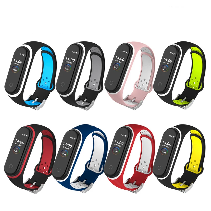 

Replacement Smart Bracelet Band Silicone Wrist Strap For New Xiaomi Mi Band 3 4, Multi colors