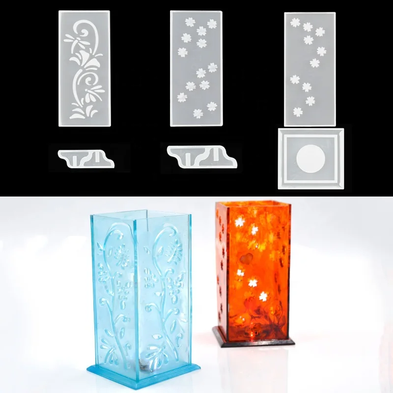 

23 Style DIY Screen Mold Folding Screen Latern Resin Mold Epoxy Silicone Mold Resin Casting Mould