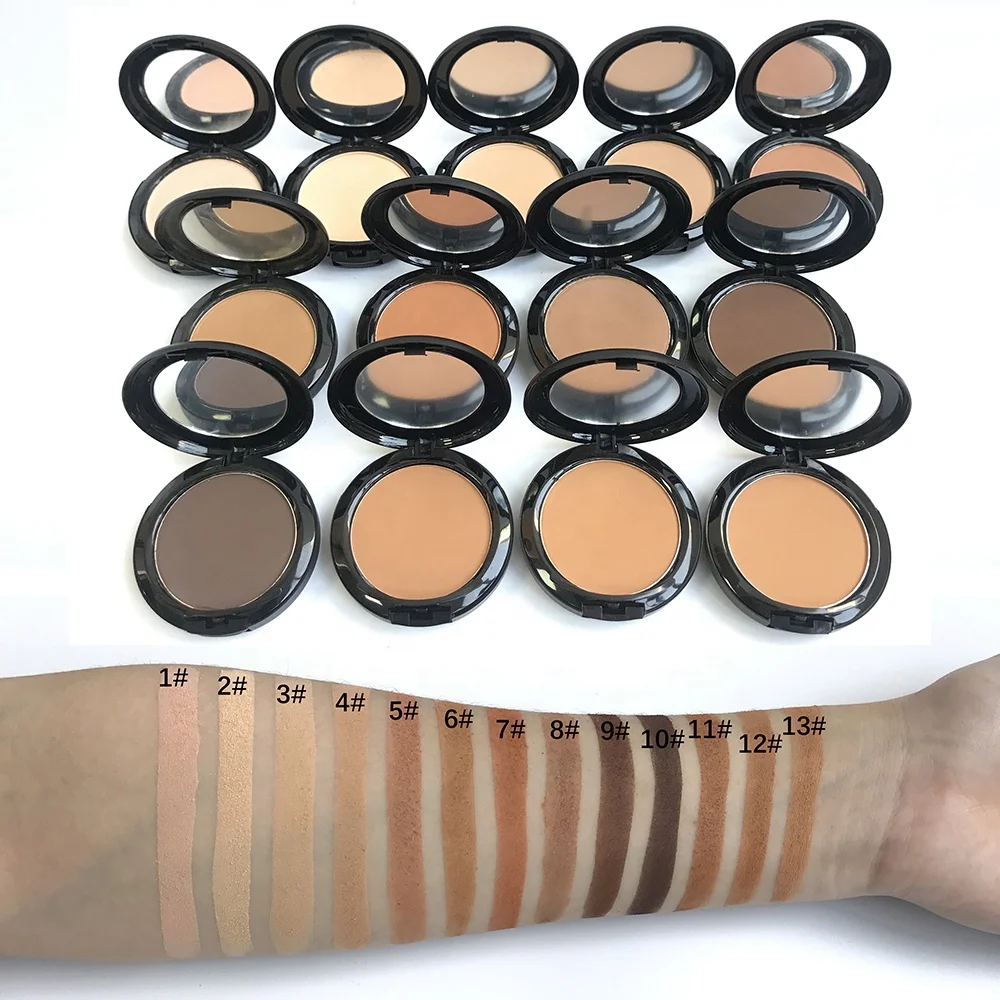 

Mineral vegan powder foundation face powder dark skin foundation makeup, 13 colors