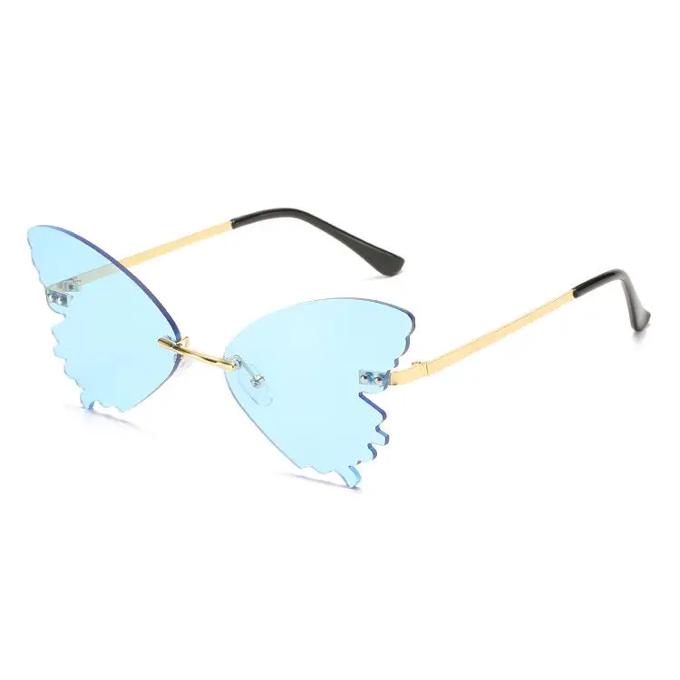 

Hot Sales Costume party Fashion Butterfly shape Metal arm Sunglasses