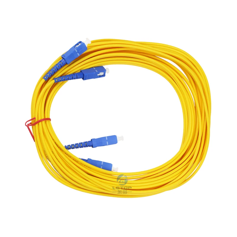 5m sc optical fiber cable double core for allwin lecai yongli