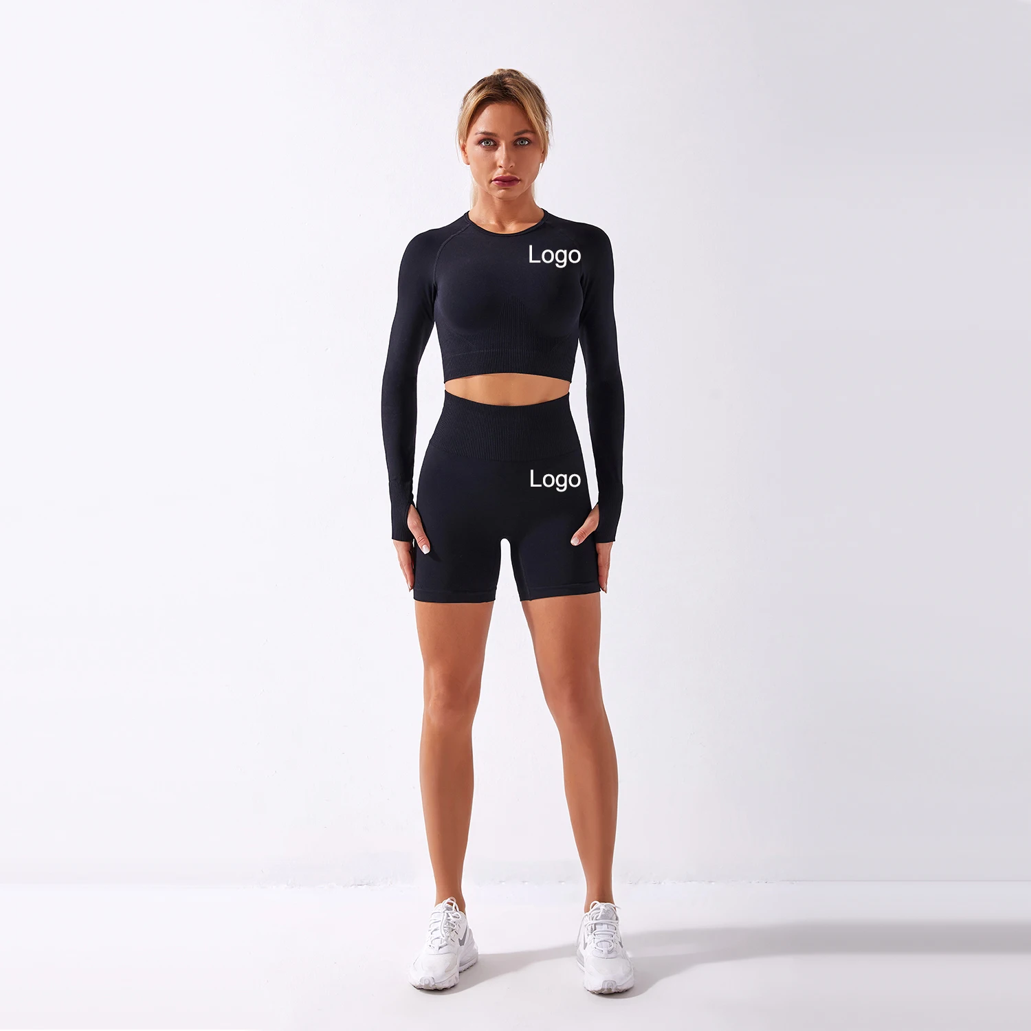 

2021 Womens Seamless Oem Yoga Pants Scrunch Butt Yoga Breathable High Waist Leggings Short And Sexy Top, As picture
