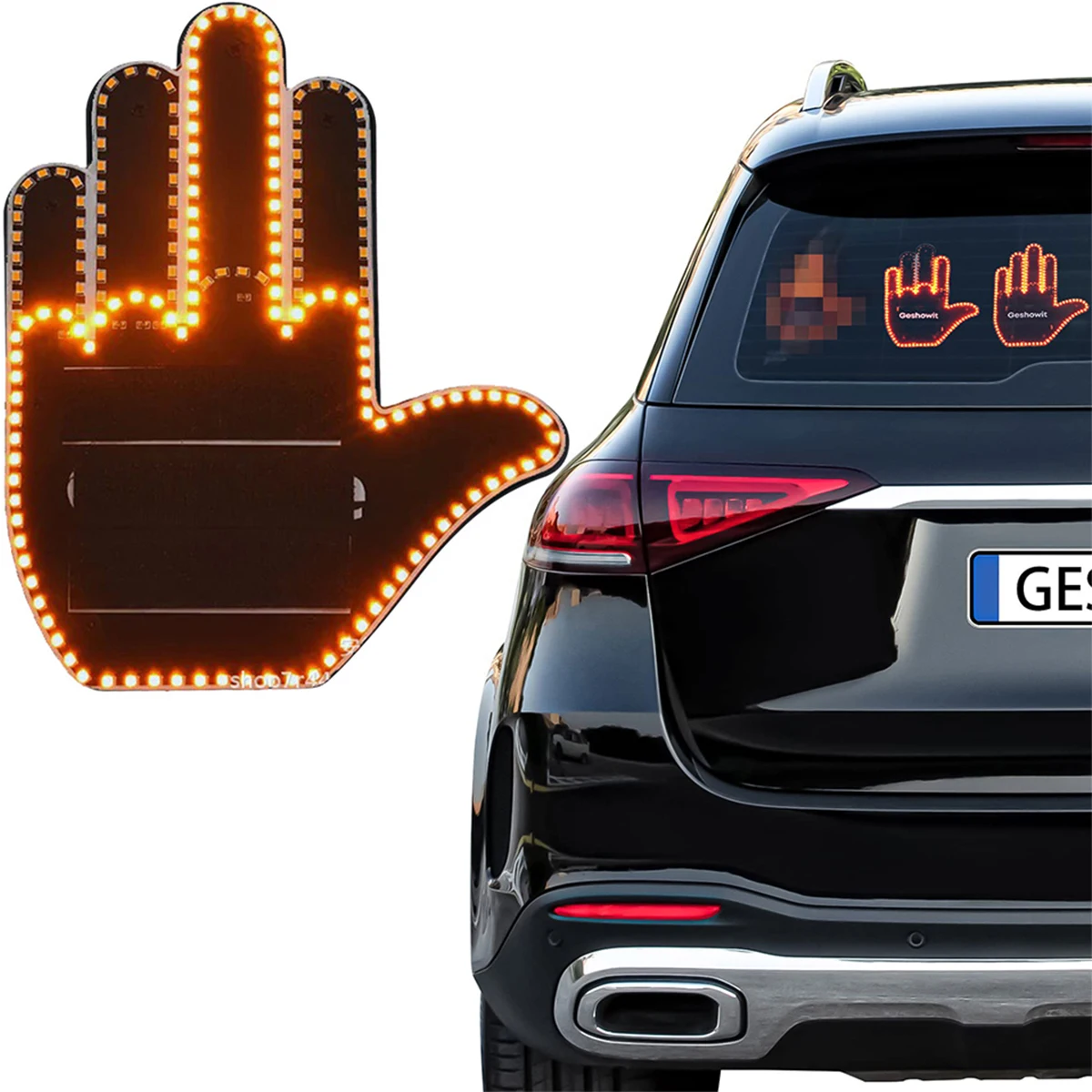wholesale 2023 Newest Middle Finger Light bulbs car light accessories Item Can Be Used As Brake Running Light License Plate lamb