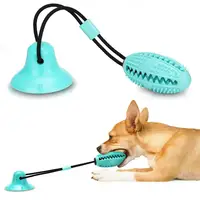 

Dog Chewing Ball Treat Ball Soft Toy Suction Cup Rubber Pet Tooth Cleaning Chewing Food Dispensing Ball