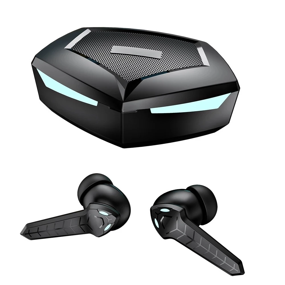 

2022 TWS Gamers Headphones Wireless Gaming Headset Sports Hands-Free Earbuds in Ear Smart Technology Earphone for Smartphone, Black