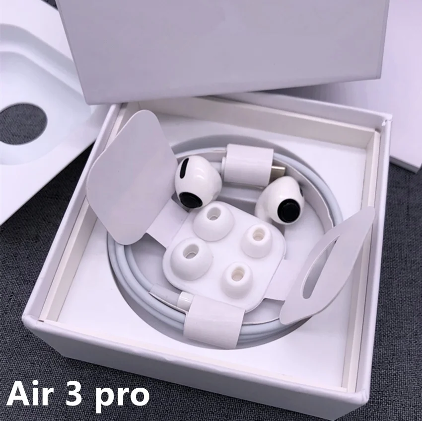 

Original 1:1 Air Pro 3 Earbuds Gen 3 AirPro 3 Tws Ear Buds Wireless Earphones Earbuds For pods pro, White