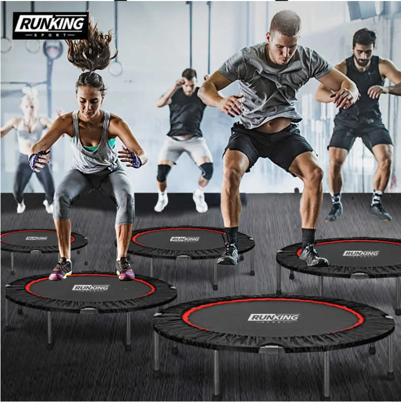 

In Stock Hot sell Fitness Kids Trampoline Outdoor Trampolines with Armrest