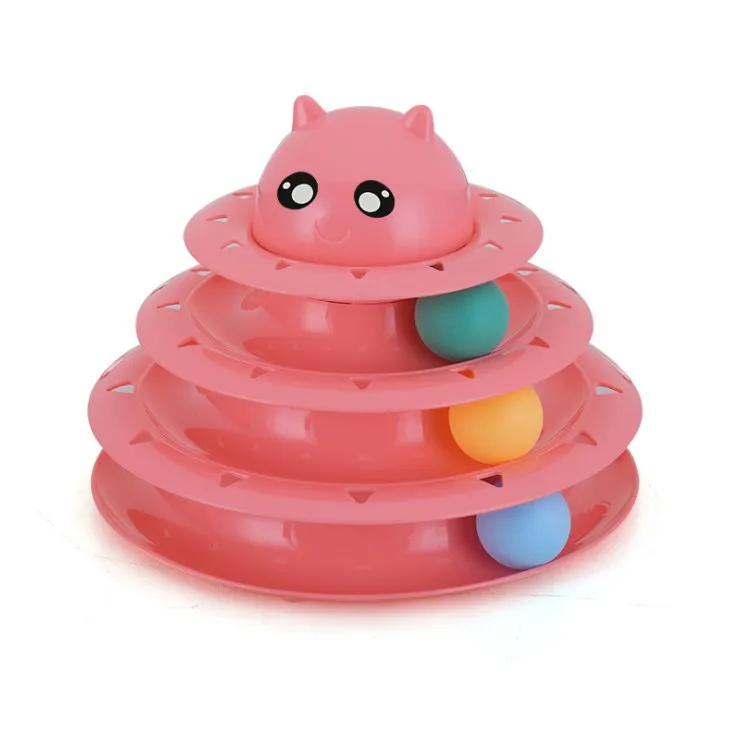 

Cat toy pet supplies cat interactive game board toy four-layer cat turntable