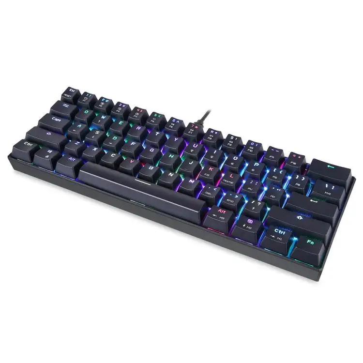 

MOTOSPEED CK61 Gaming Mechanical Keyboard RGB Keyboard with Blue Red Switch Keys For Computer TV BOX Gaming Keyboard, Black