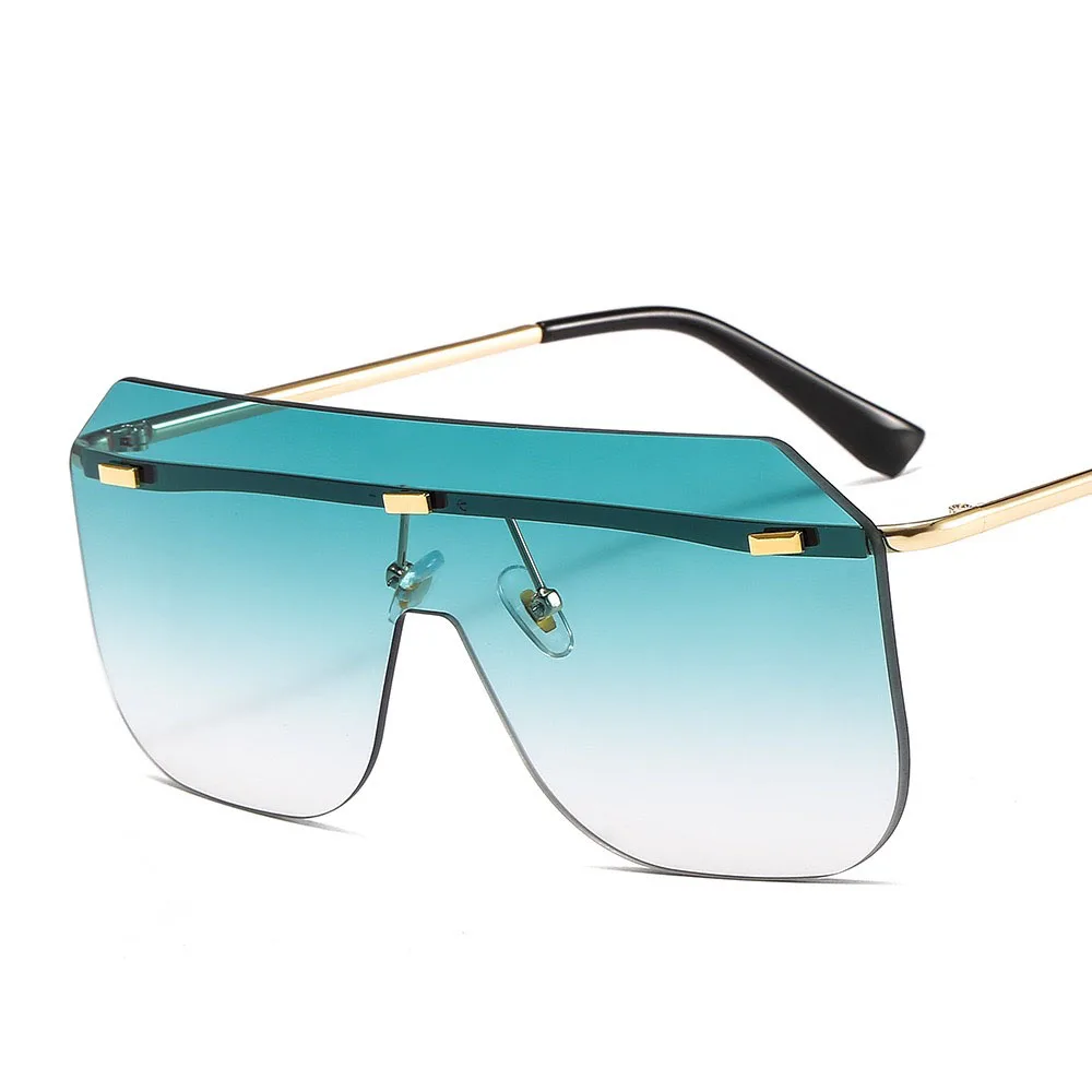 

Cheap Wholesale Oversized Sunglasses 2020 Women Vintage Sunglasses Rimless Eyewear