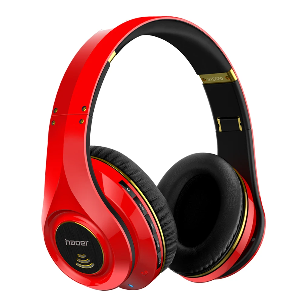 

Promotional gift wireless handsfree earphone bluetooth headset headphone without wire, Red black white oem