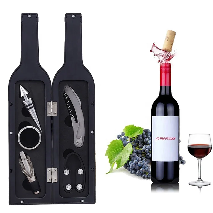 

Amazon Top Seller Amazon FBA Bar Accessories 5 Pcs Wine Corkscrew Screwpull Kit Great Christams Gifts Wine Bottle Opener Set