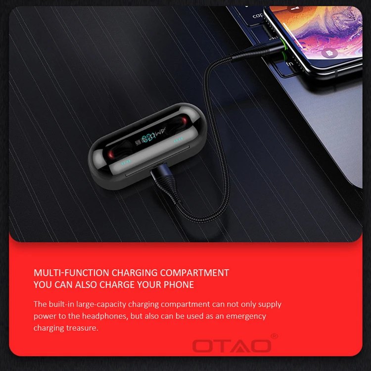 Tws Aviation Headset Earphone Bluetooth Wireless Earbuds Headphone In Ear Smartphone Ps4 Power Bank Microfone Custom Logo - ANKUX.COM