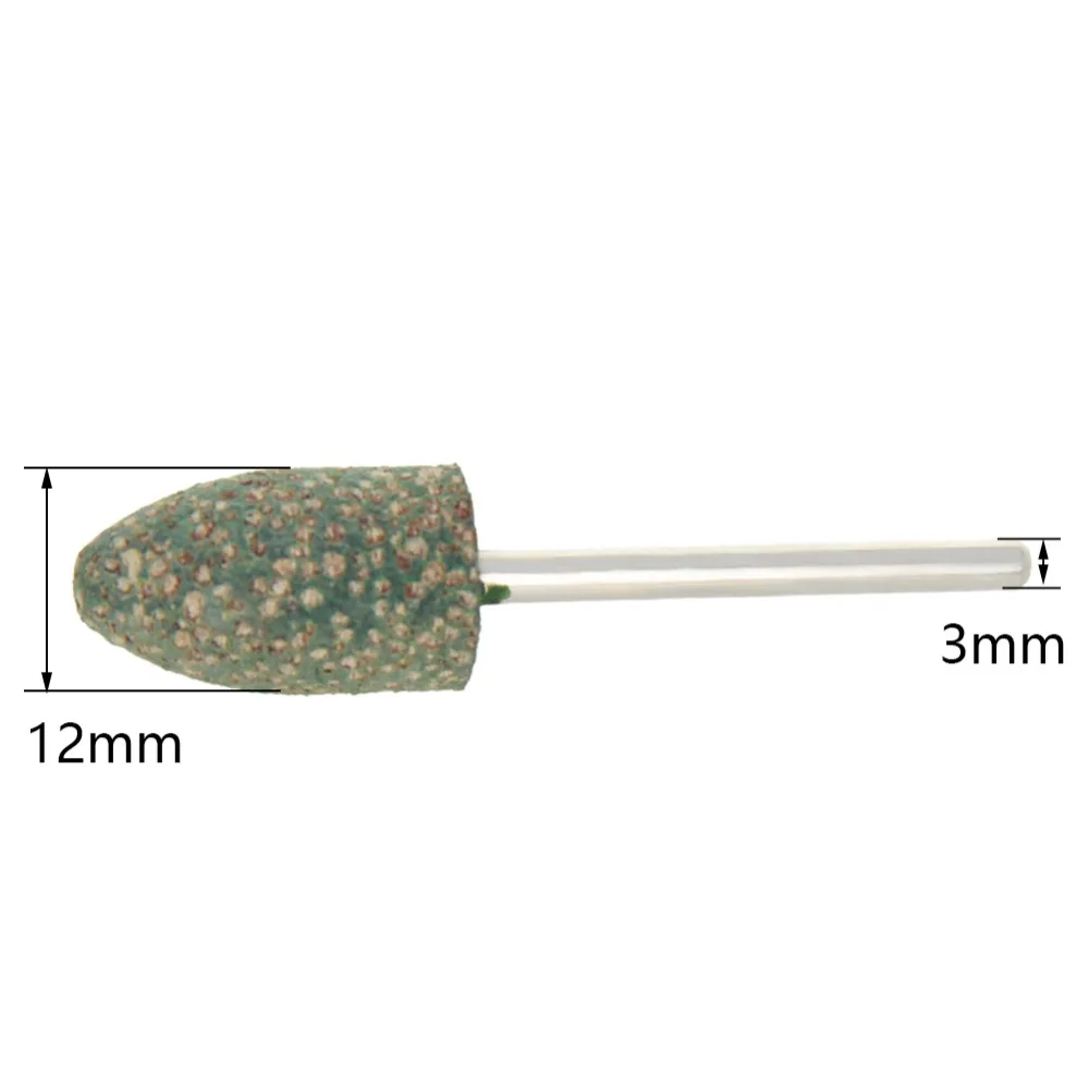 

Hot Sale 3mm shank Cylinder Sesame Rubber Grinding Heads Polishing Burr Point Grinding Stone Wheel for metal more Durable